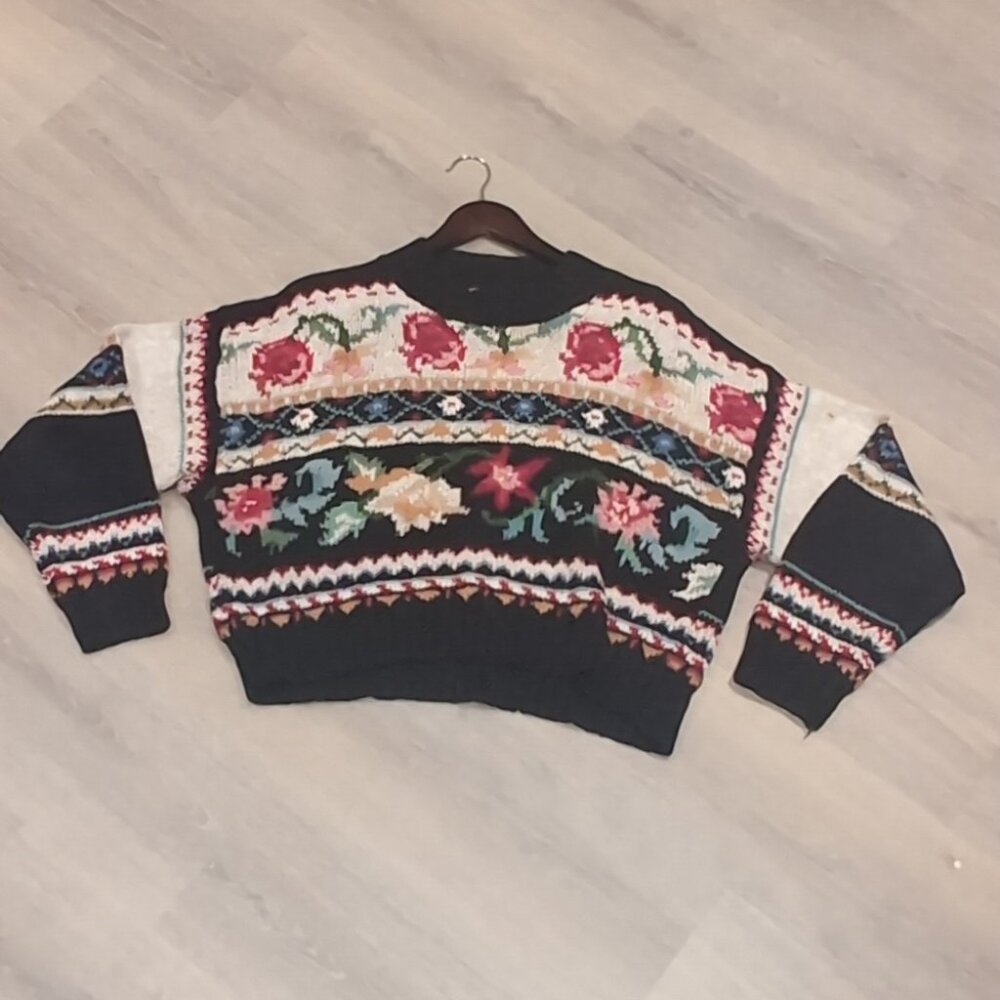vintage cottagecore sweater by Heirloom Knit